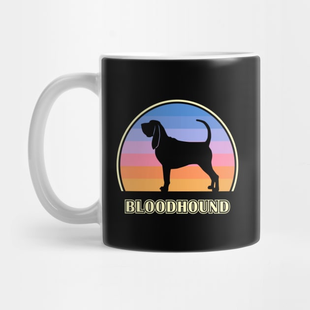 Bloodhound Vintage Sunset Dog by millersye